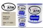 Preview: Porsche, Platinum Metallic, 554 / T1 555 / T1: 1L Lackdose + 1L Klarlack + 500ml Härter - Set, von ATW Autoteile West.